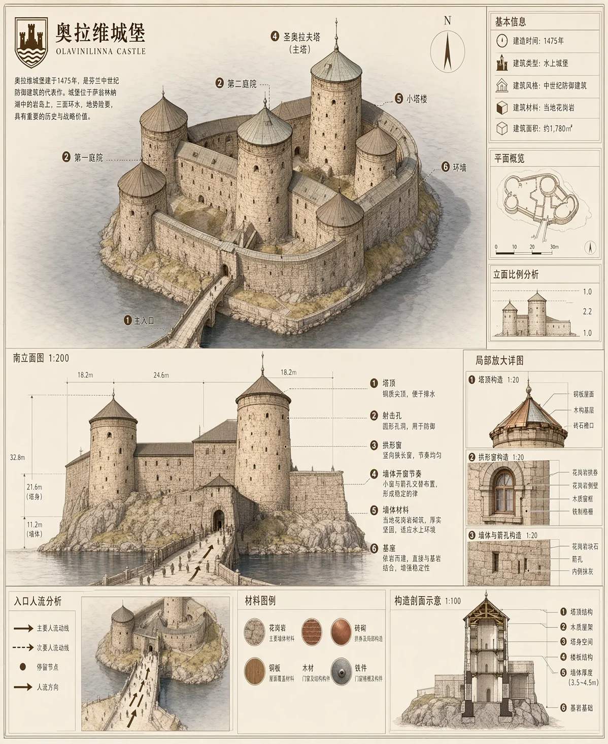 中国語と建築図を組み合わせた公式インフォグラフィック。生成内容を建築上の事実の根拠にはできません。