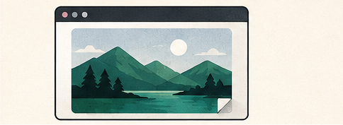 A web browser displaying a compact landscape image.